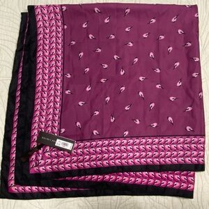 The Limited Purple Pink Black Bird Scarf